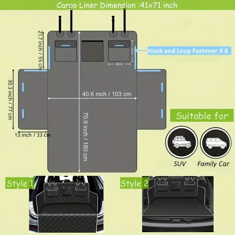 Waterproof Non-Slip SUV Cargo Liner For Large Dogs
