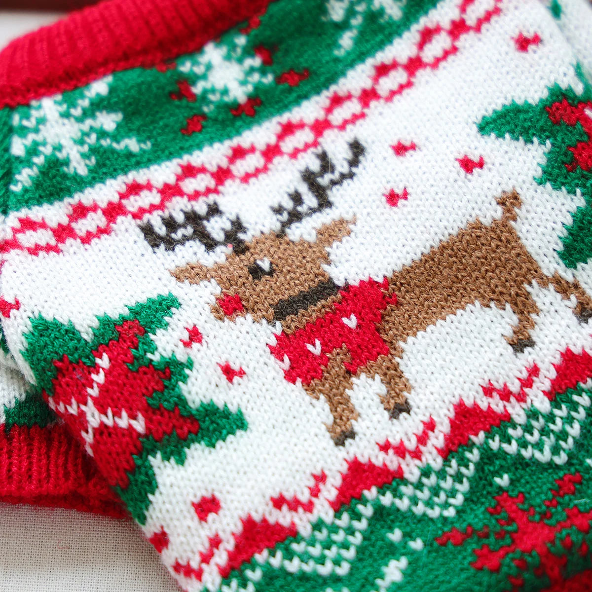 Pet Cute Christmas Rudolph Elk Sweater Dog Autumn and Winter Warm Thread Clothes Happy Cat Wear Clothes