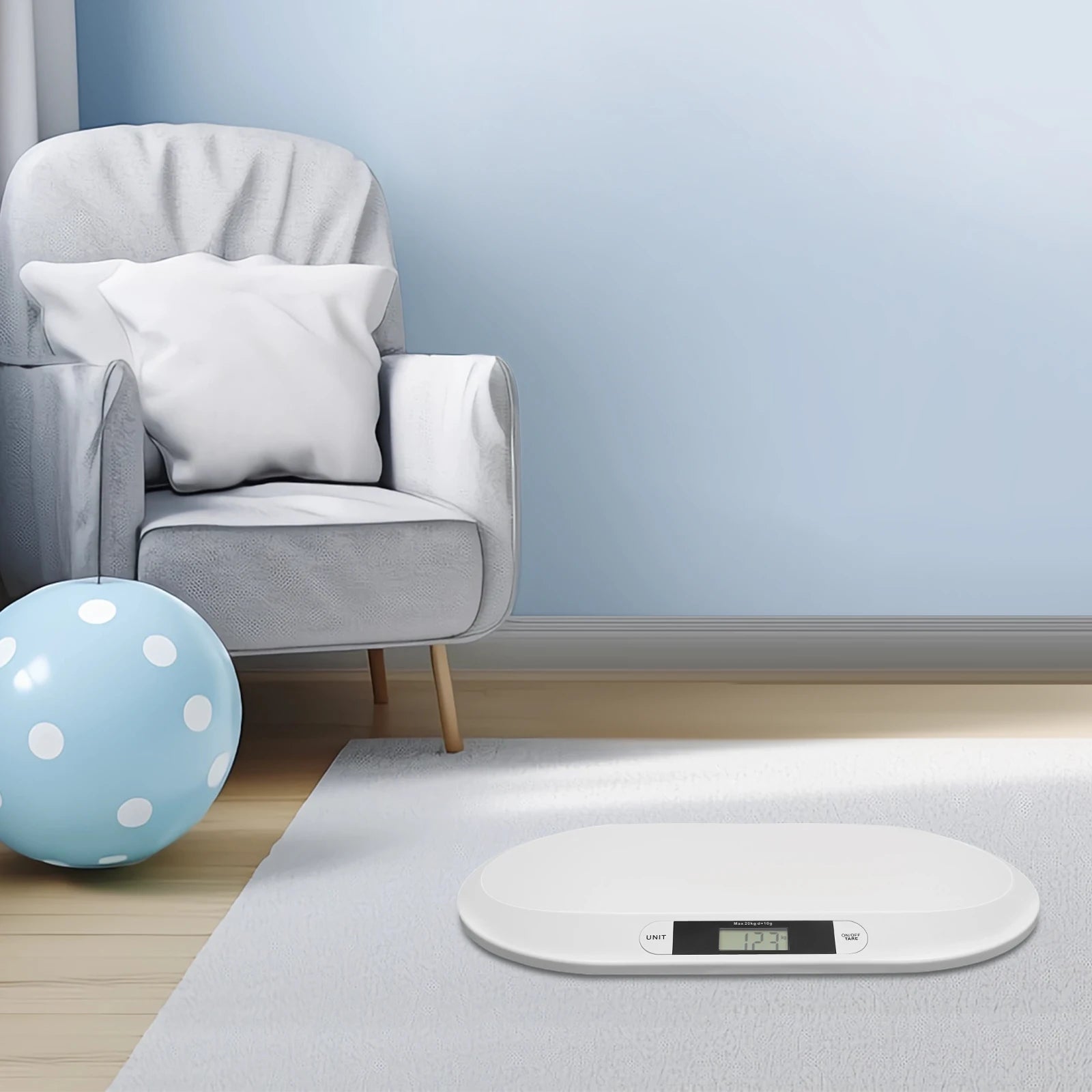 Electronic Small Digital White Pet Scale