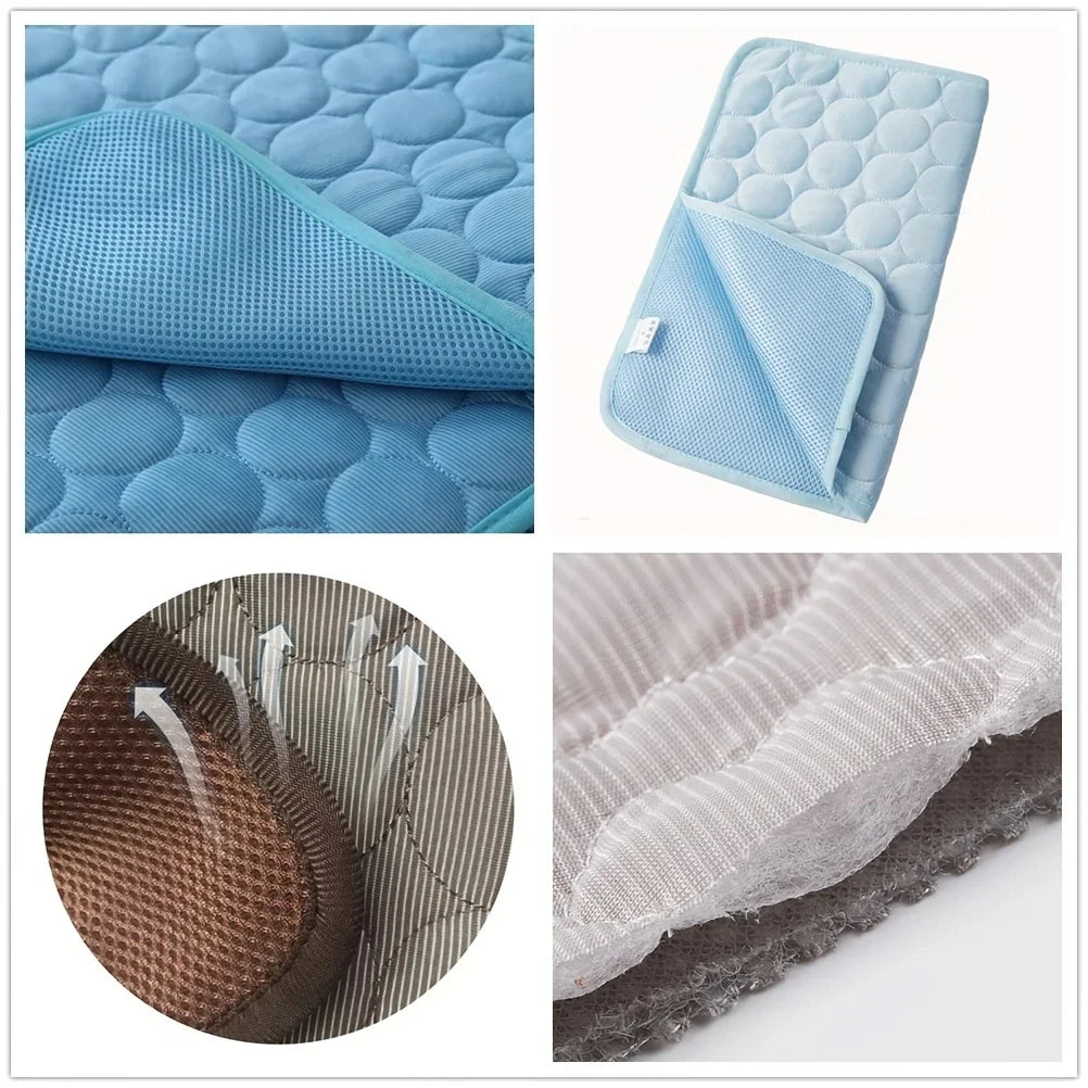 Dog/Cat Cooling Mat, Summer Pet Cold Bed