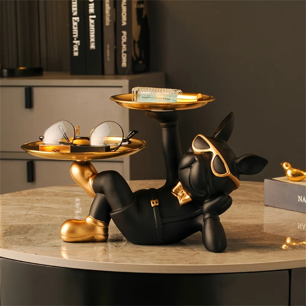 Nordic Fashion Art French Bulldog Animal Figurine