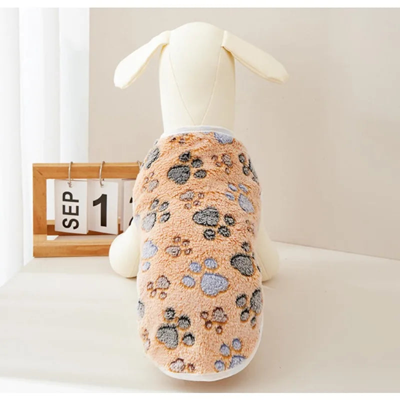 Soft Puppy Vest, Cute Paw Print