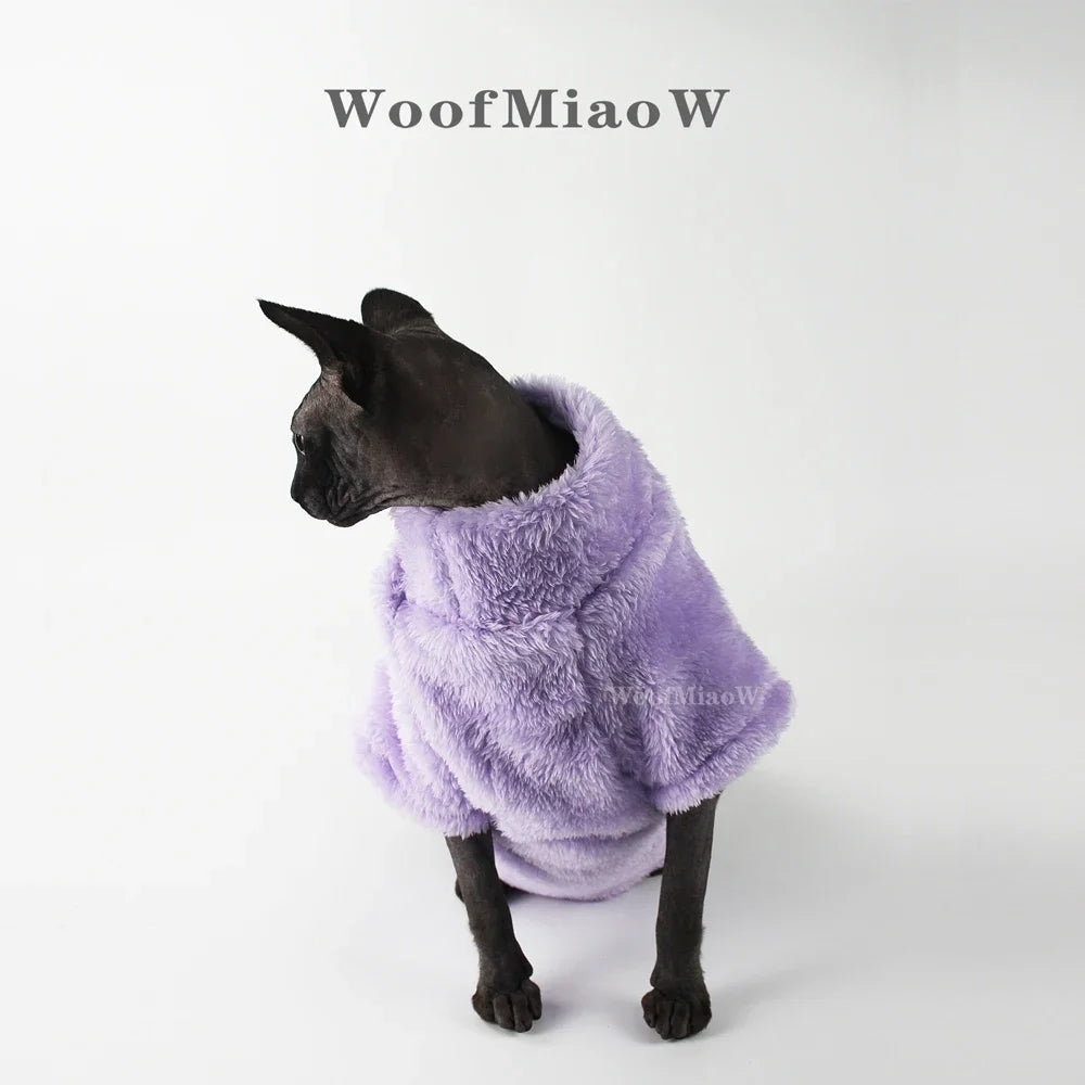 Pet Cat Sweater Home Fur for Devonshire Cats, Hairless Cats