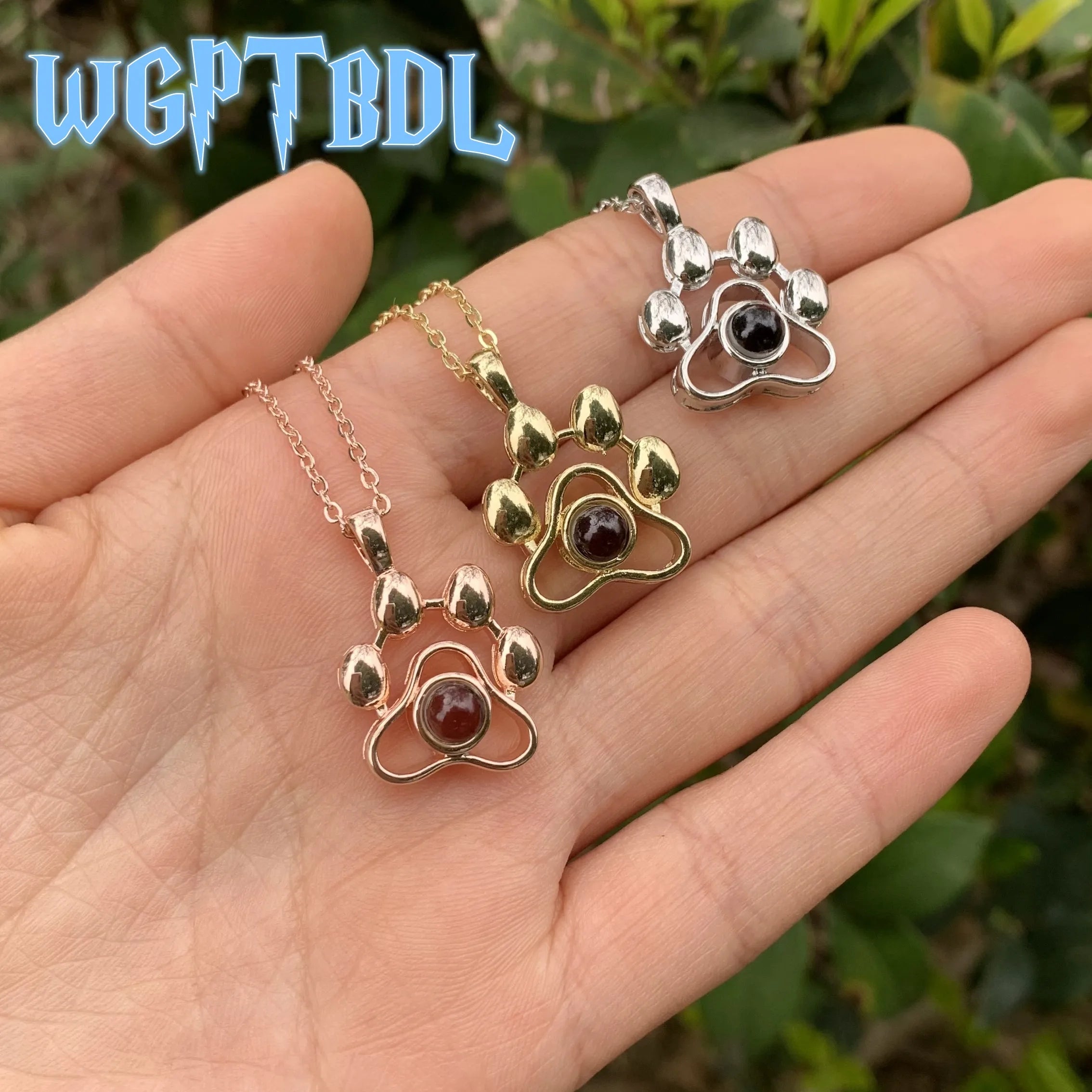 Simple Paw Photo Custom Necklace