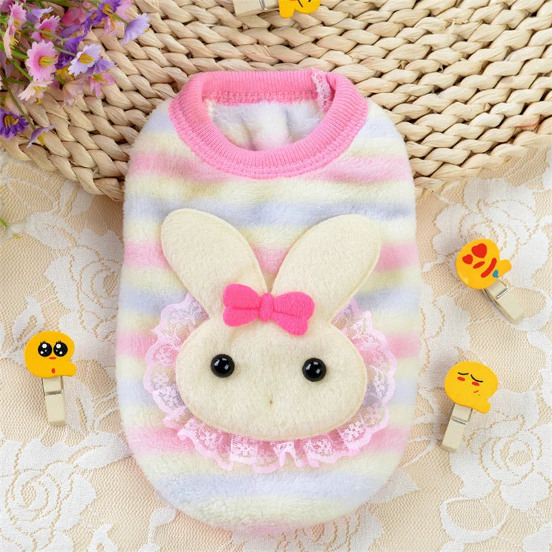 Cute Print Tea Cup Winter Dog Sweater