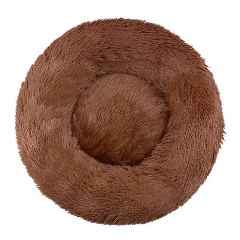 40-90cm 6 Sizes Round Plush Pet Bed