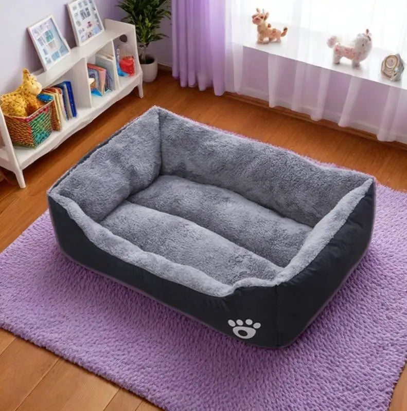 Variety of colors, Plush Sleeping Dog Bed