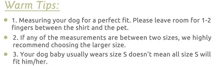 Dog Shirt Clothes, Spring/Summer T- Shirt Apparel