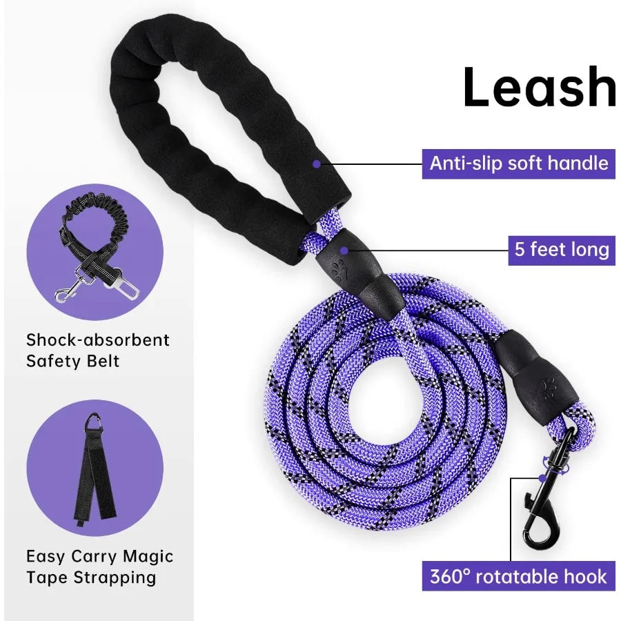 No Pull Dog Harness  Adjustable Fit Safety Belt