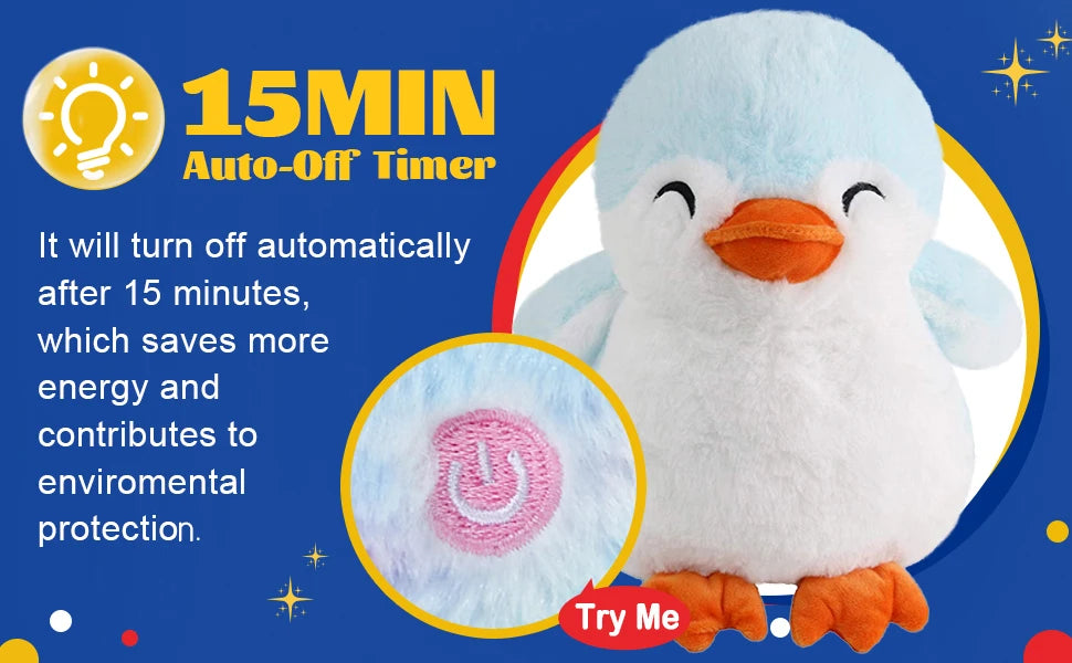Glowing Penguin Plush Toy For Animals & Kids