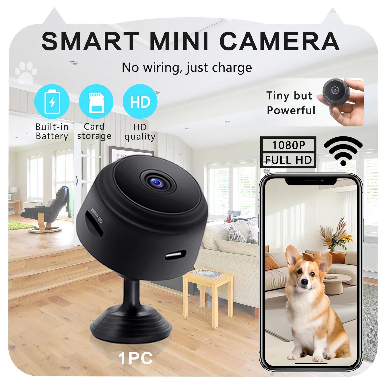A9 Wifi Mini Camera 1080P/Security Monitoring Wireless Remote