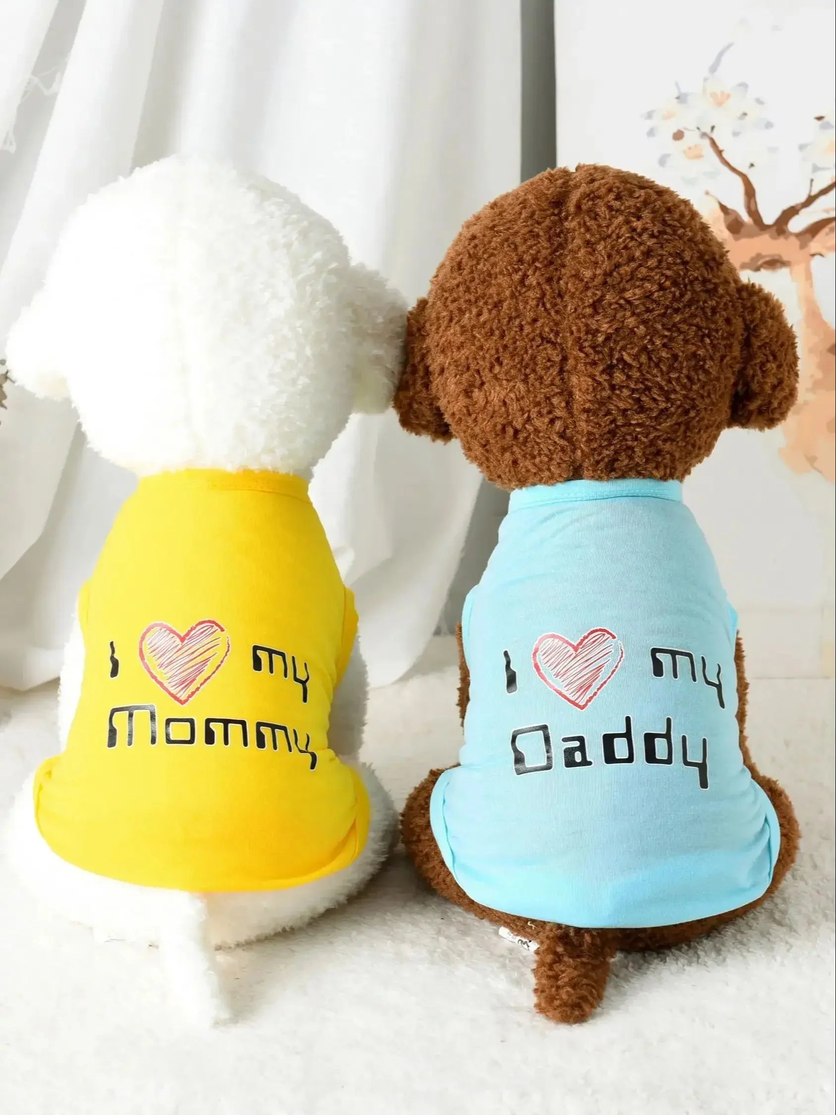 "I Love My Daddy/Mommy" Pet Sleeveless Vest
