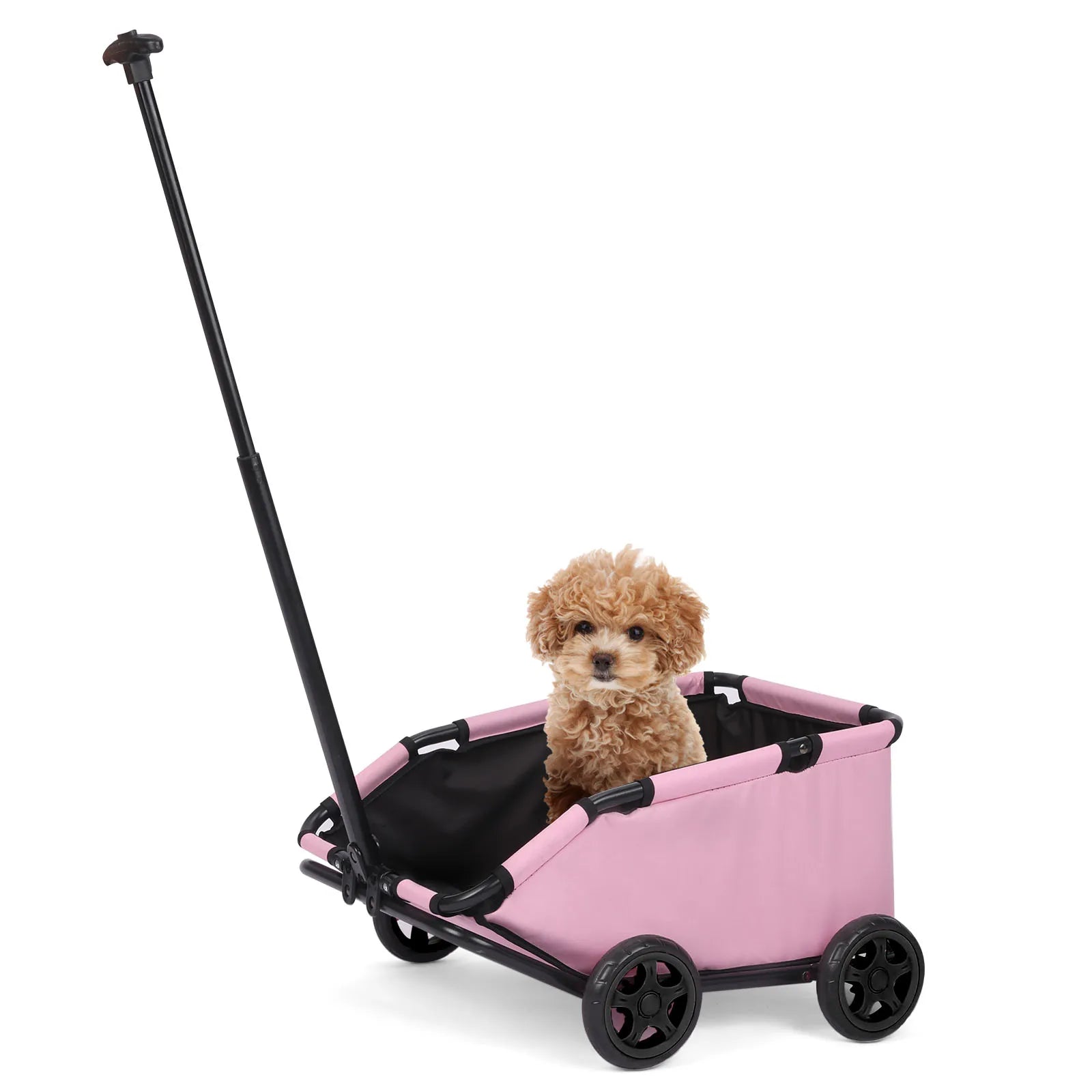 Small Pet Cart 4 Wheels, Lightweight Folding Dog/Cat Stroller