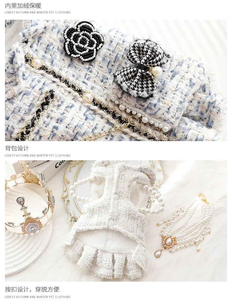NEW Winter Cat/ Dog Dress, Luxury Princess Wedding Dress