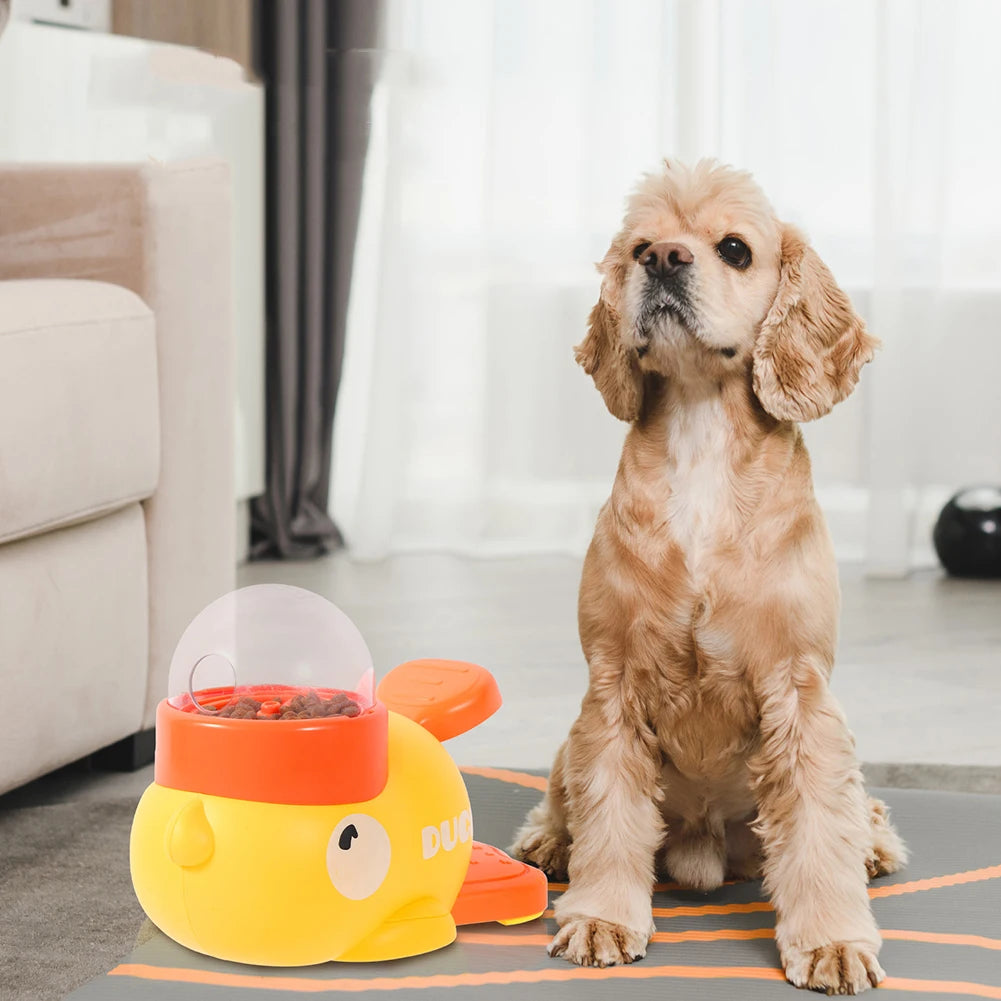 Yellow Duck Dog/Cat Slow Feeder