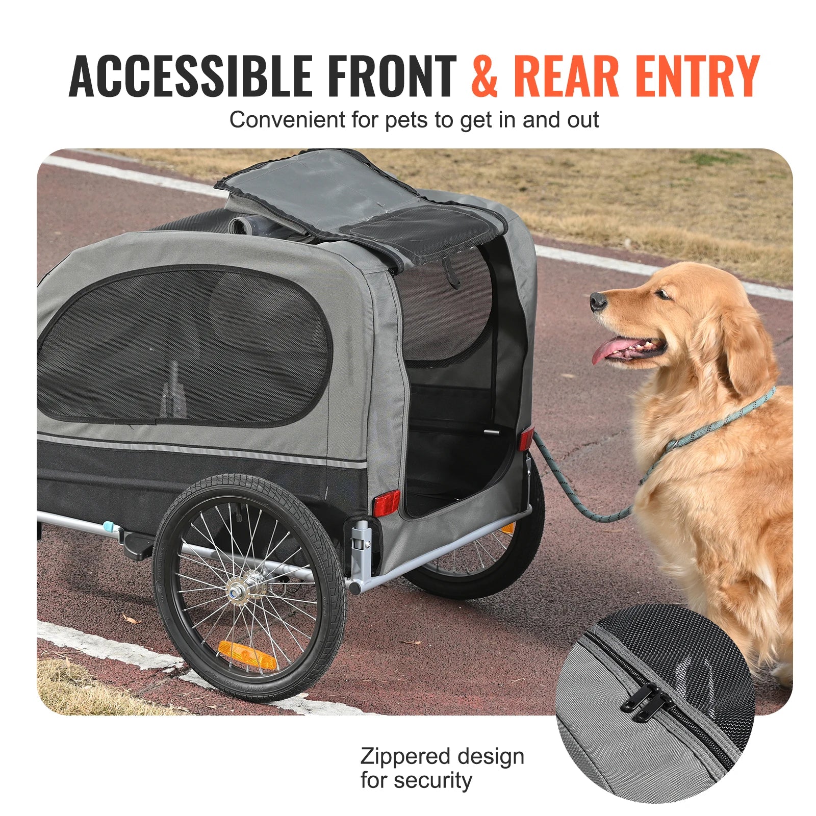 88 lbs Dog Bike Trailer, Bicycle Carrier