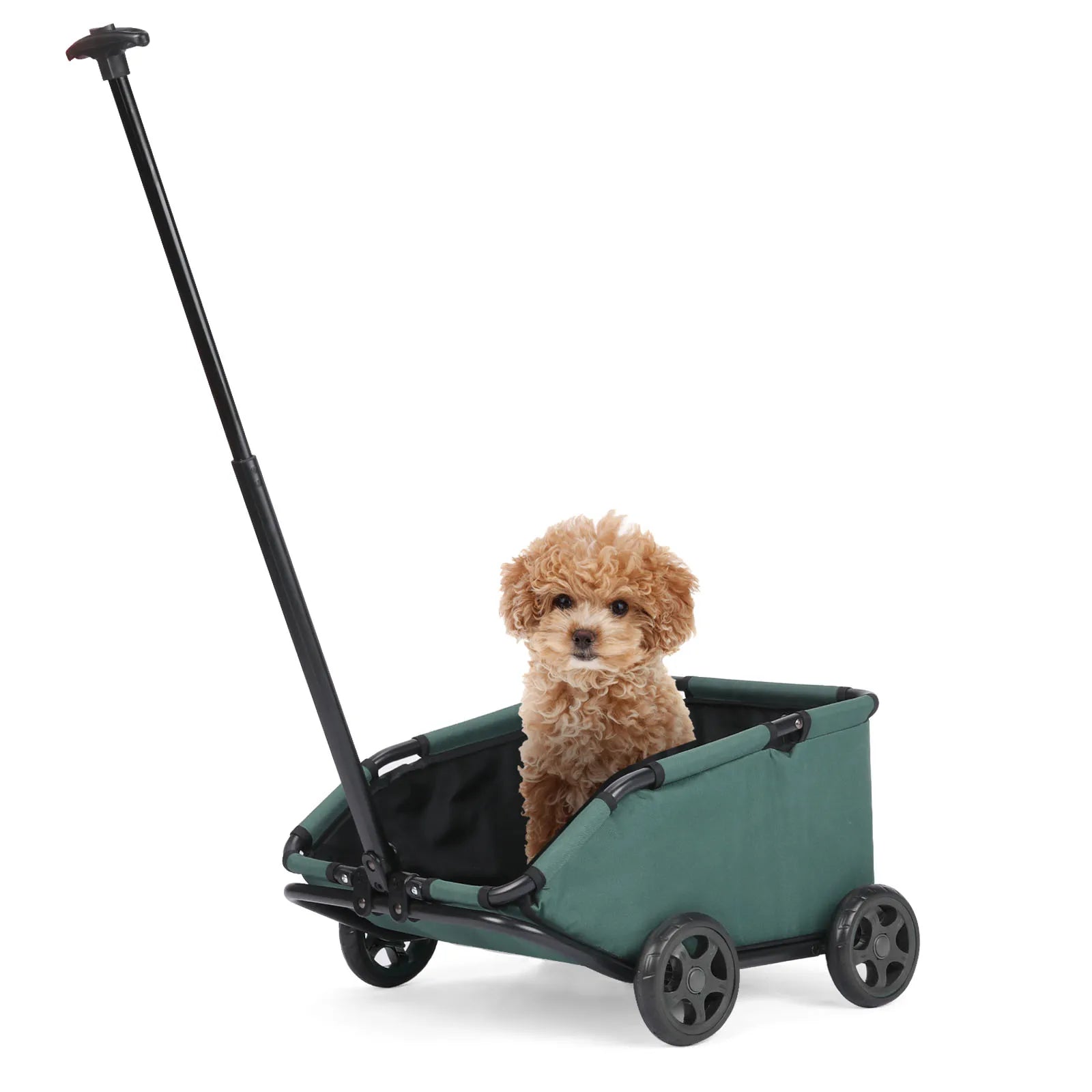 Small Pet Cart 4 Wheels, Lightweight Folding Dog/Cat Stroller