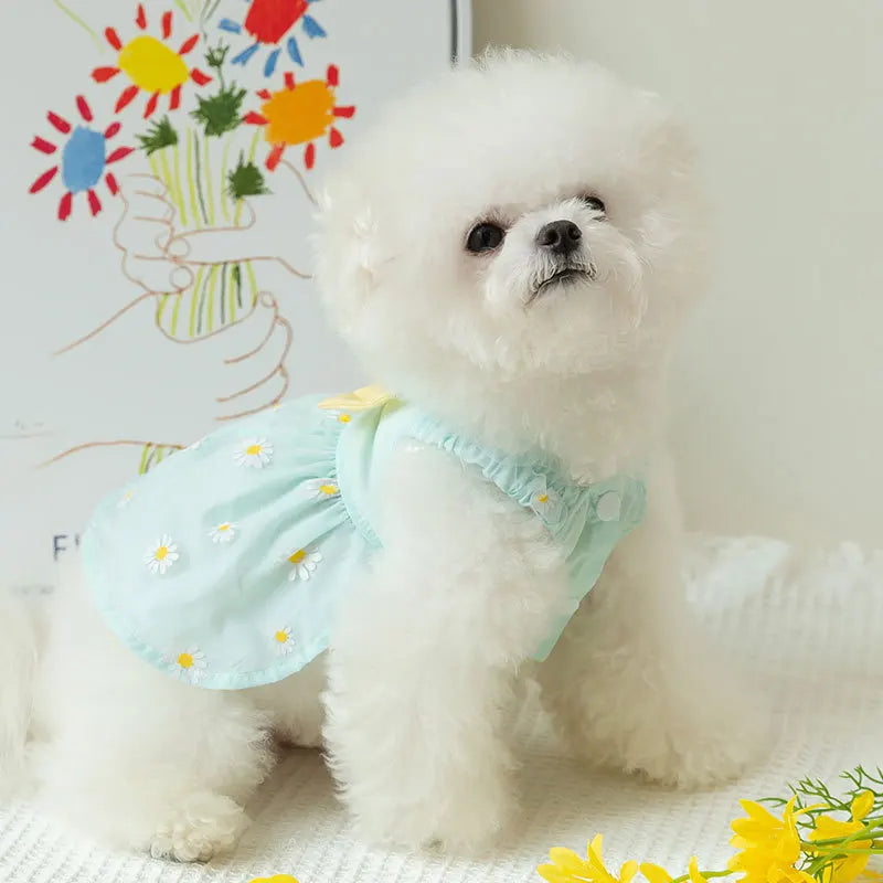 Dog/Cat Princess Dress, Cute Mesh Dress