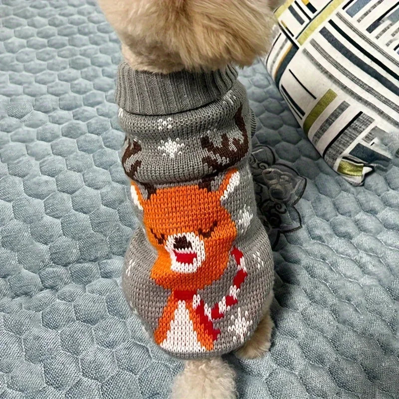 Christmas Style Wool Sweater for Dogs/Cats