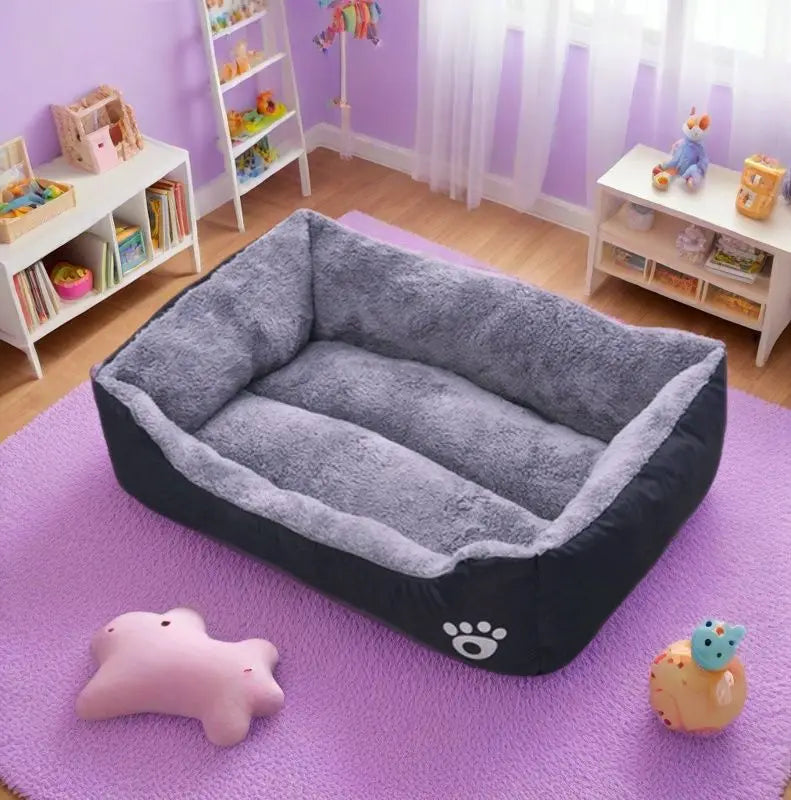 Variety of colors, Plush Sleeping Dog Bed