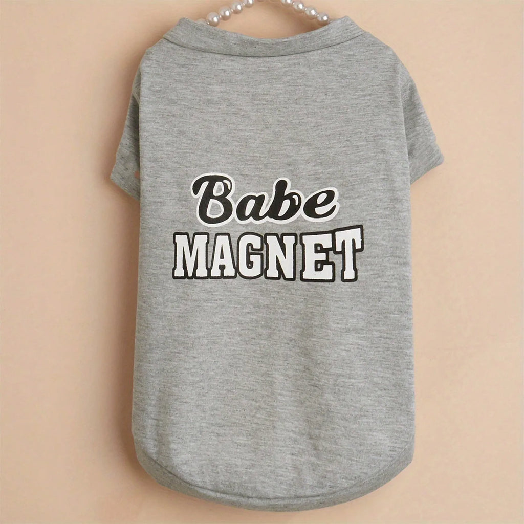 1pc Cute "Babe Magnet"   Breathable Vest