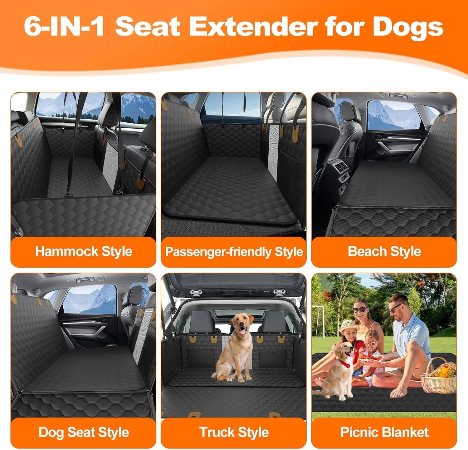 Back Seat Extender for Animals