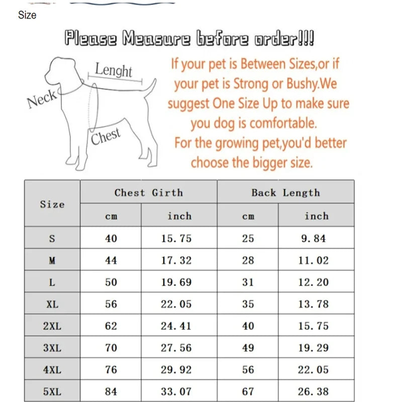 Warm Down Jacket for Small/Medium Dogs