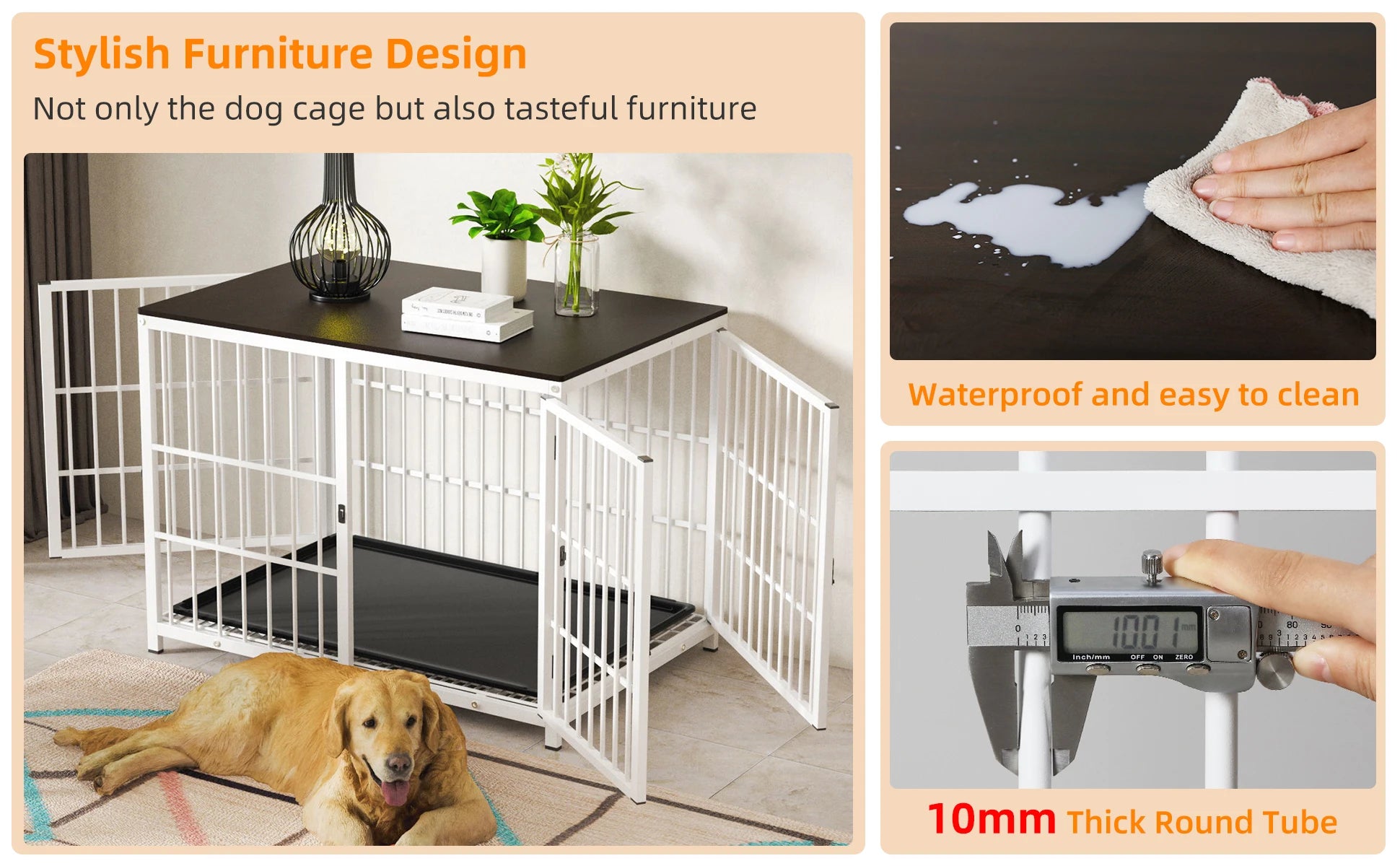 Dog Crate/Furniture Pet Kennel End Table