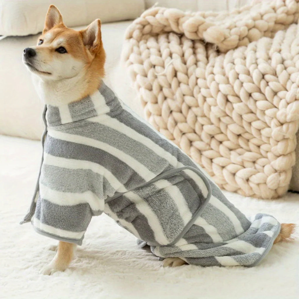 Large Dog Bathrobe/Towel - Super Absorbent & Quick-Dry