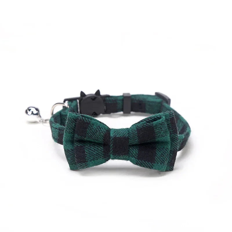 Pet Breakaway Cat Collar, Bow Tie and Bell