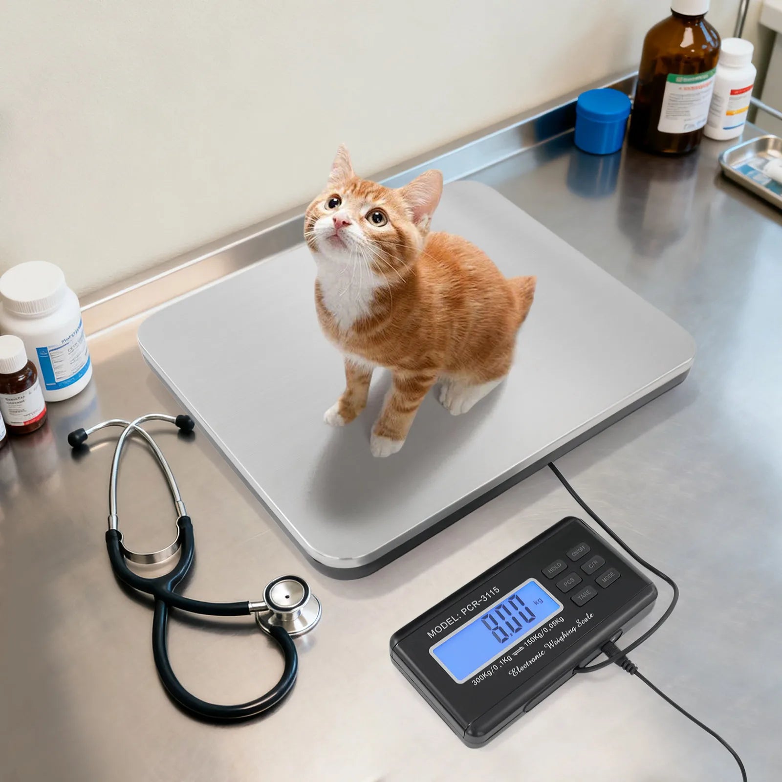 300KG Digital Pet Scale With LCD Display