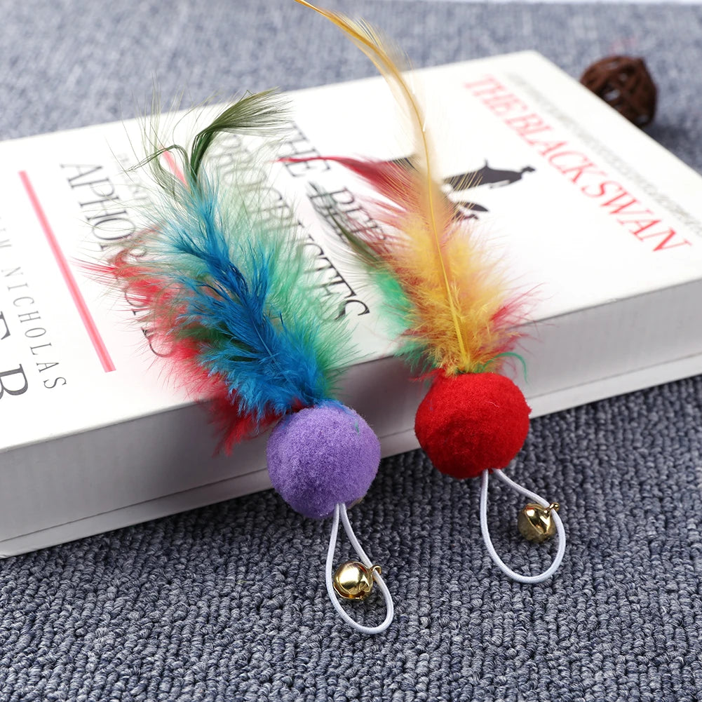 10 Pcs Replacement Cat Feather Toys