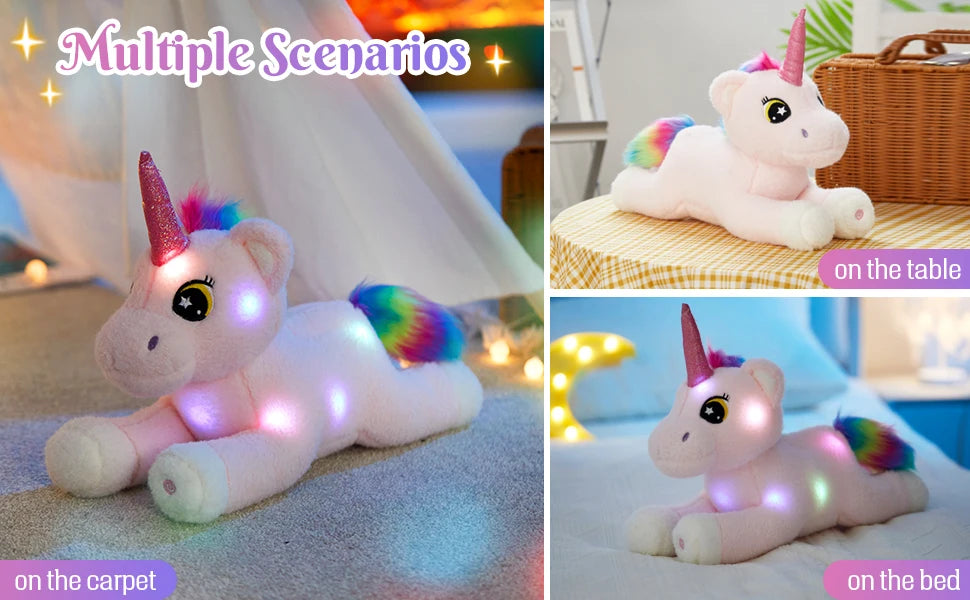 Glowing Unicorn Plush Toy For Kids