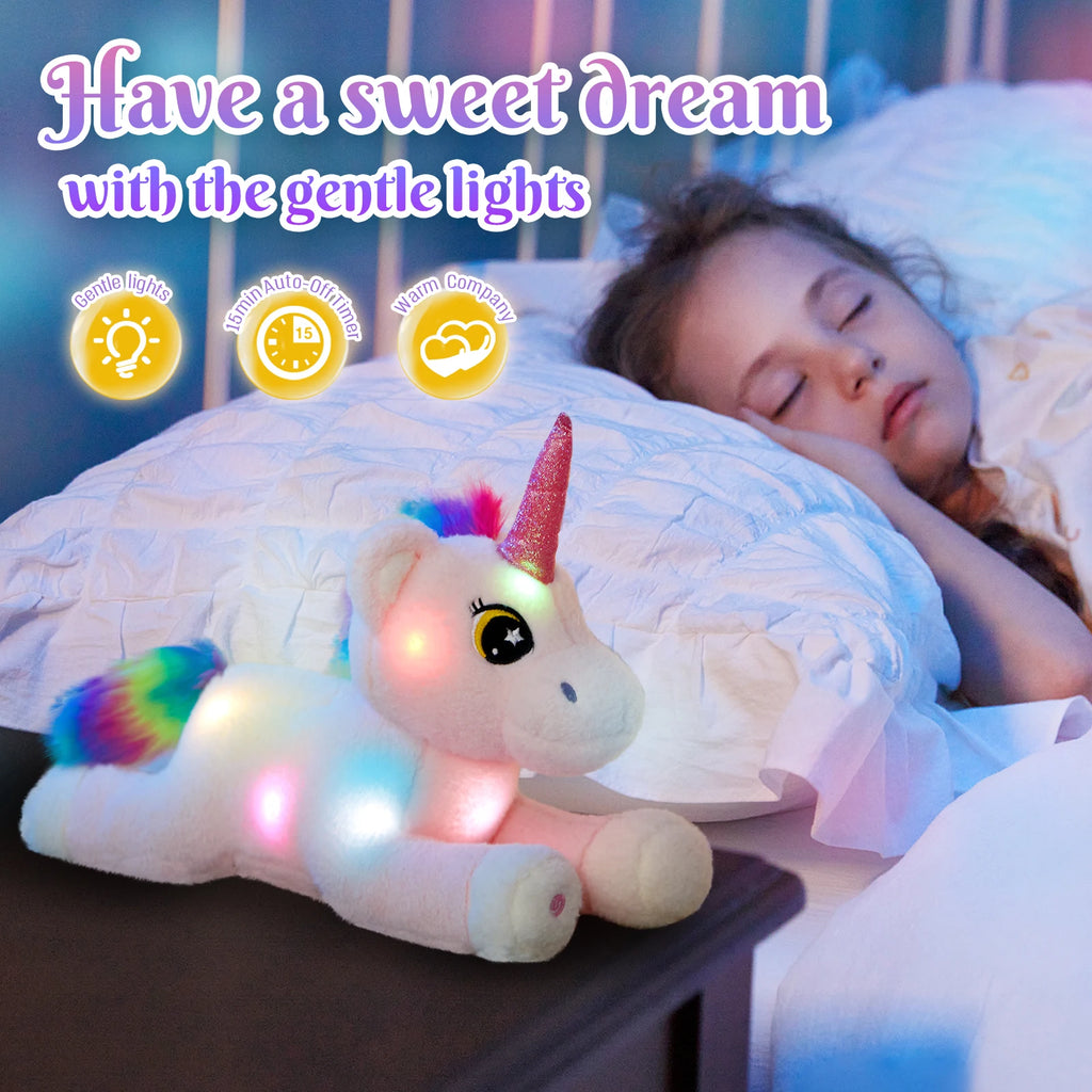 Glowing Unicorn Plush Toy For Kids
