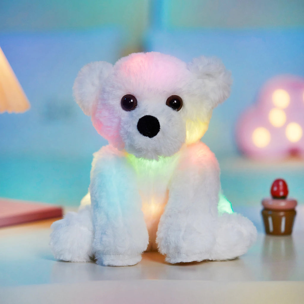 Glowing Little White Plush Toy Bear