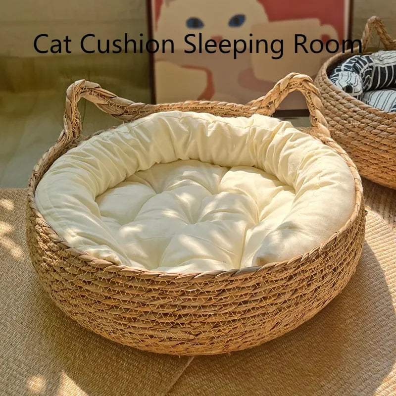 Four Seasons Universal Handmade Vine Woven Cat Nest