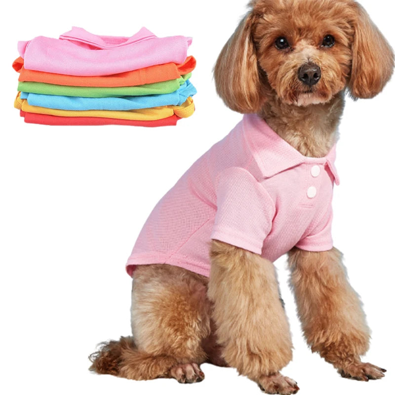 Spring Dog Shirts 6 Candy Colors Vests