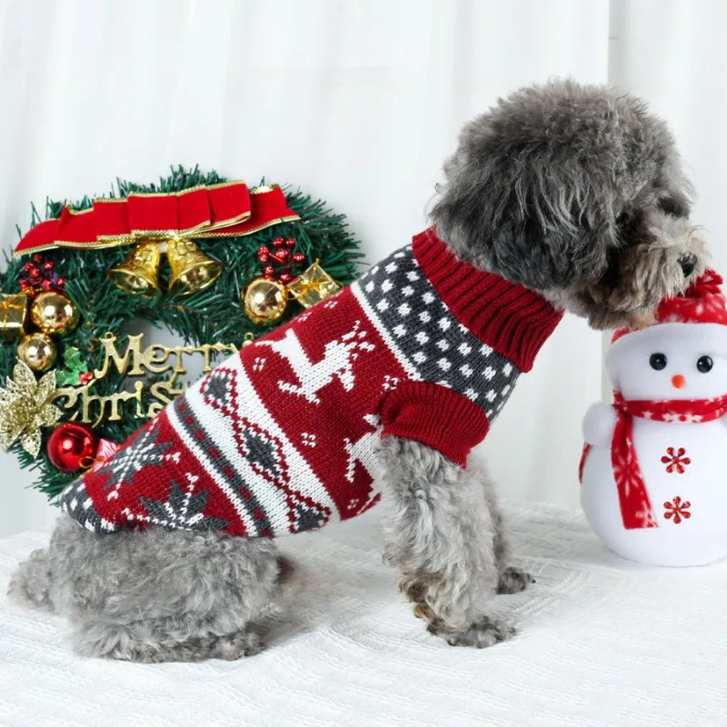Warm Christmas Sweater For Your Dog