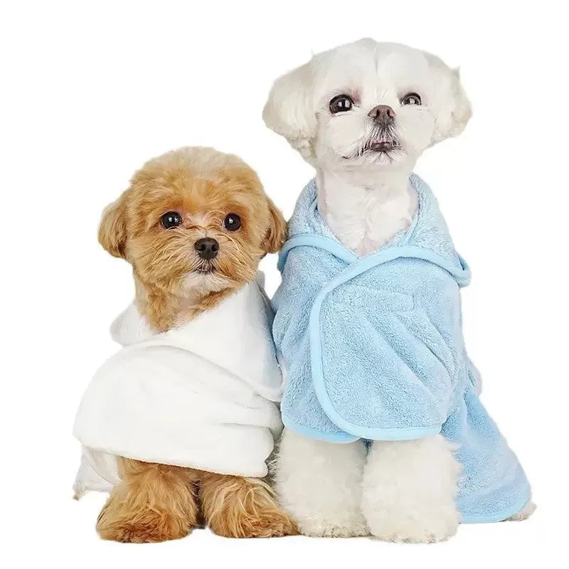 Pet Dog Towels/Bathrobes With Cap