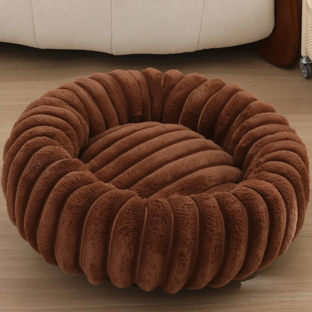40-70cm Round Bed for Dogs, Super Soft,  Winter Warm Sleeping