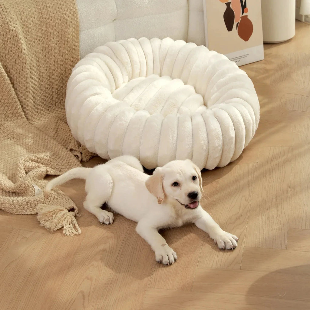 40-70cm Round Bed for Dogs, Super Soft,  Winter Warm Sleeping