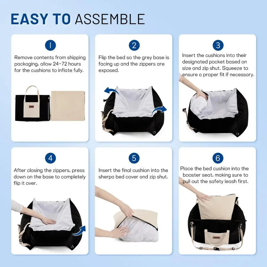 Car Seat for Small Puppy/Kittens up to 25 lbs