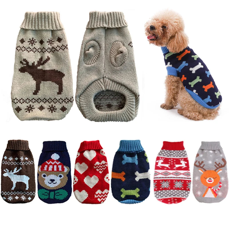 Warm Pet Dog/Cat Sweater, Winter Dog Clothes