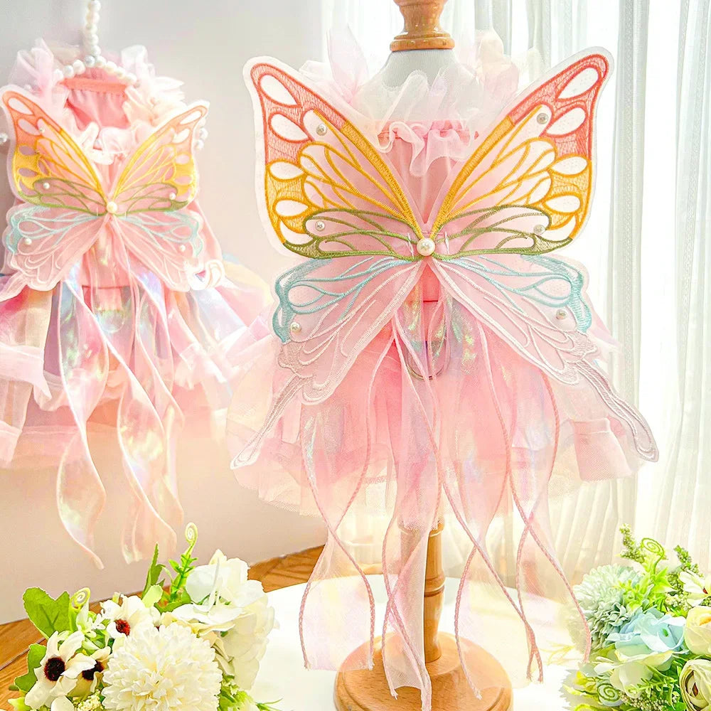 Dog /Cat Spring Princess Dress, Lace Skirt