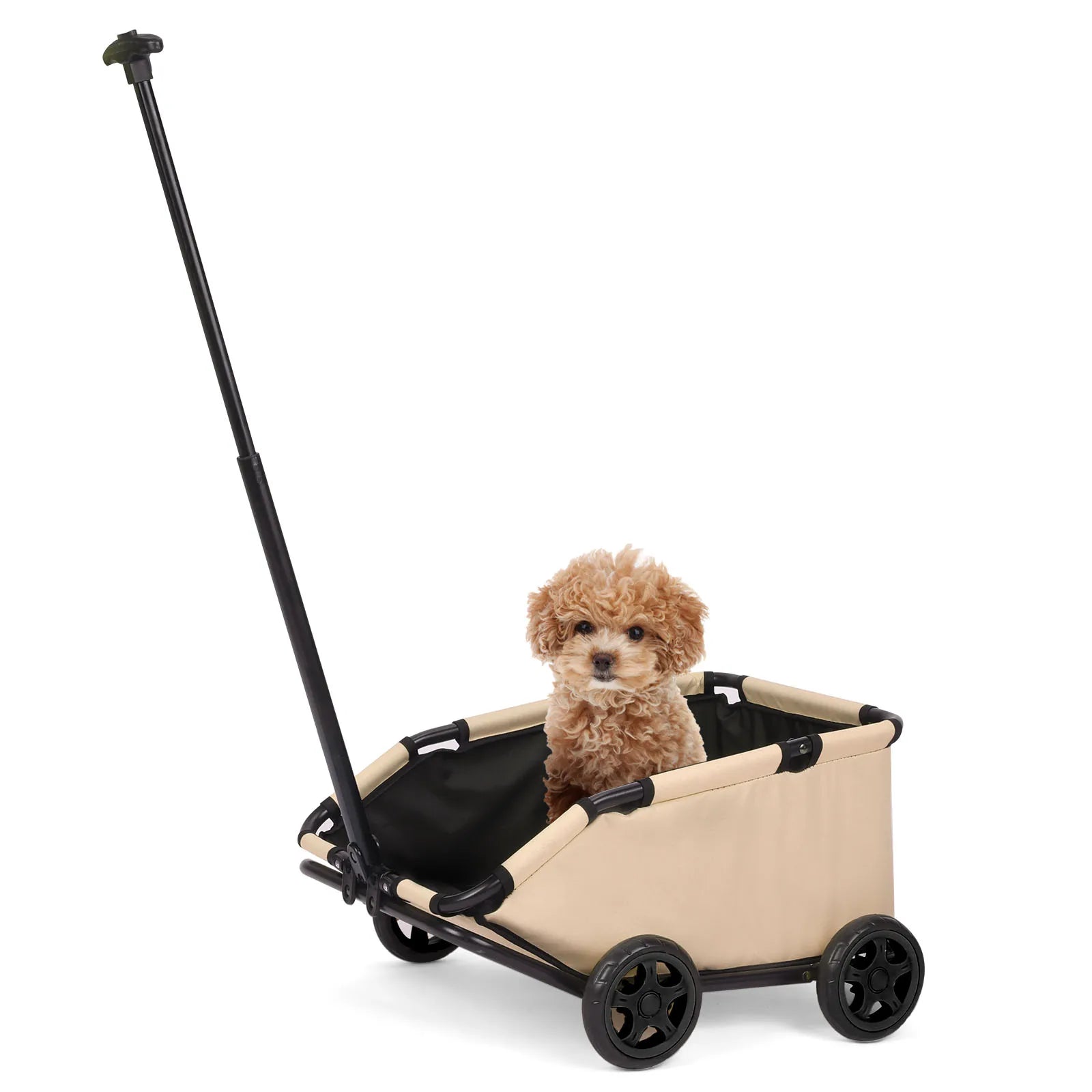 Small Pet Cart 4 Wheels, Lightweight Folding Dog/Cat Stroller