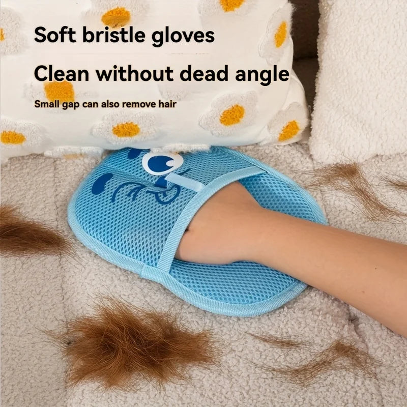 Cute Cartoon Pet Hair Remover Gloves