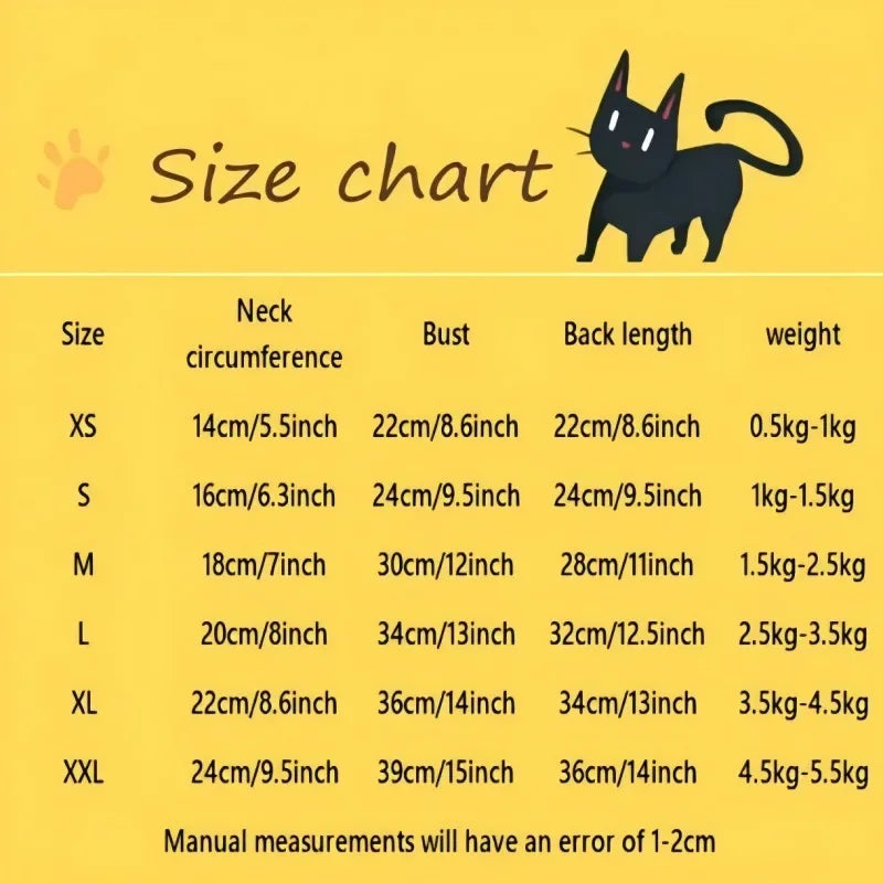 Hairless Cat Tricolor Four-Legged Clothes