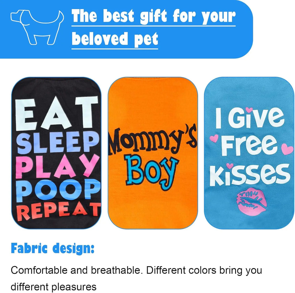 6 Pack Dog Clothes for Small Dogs