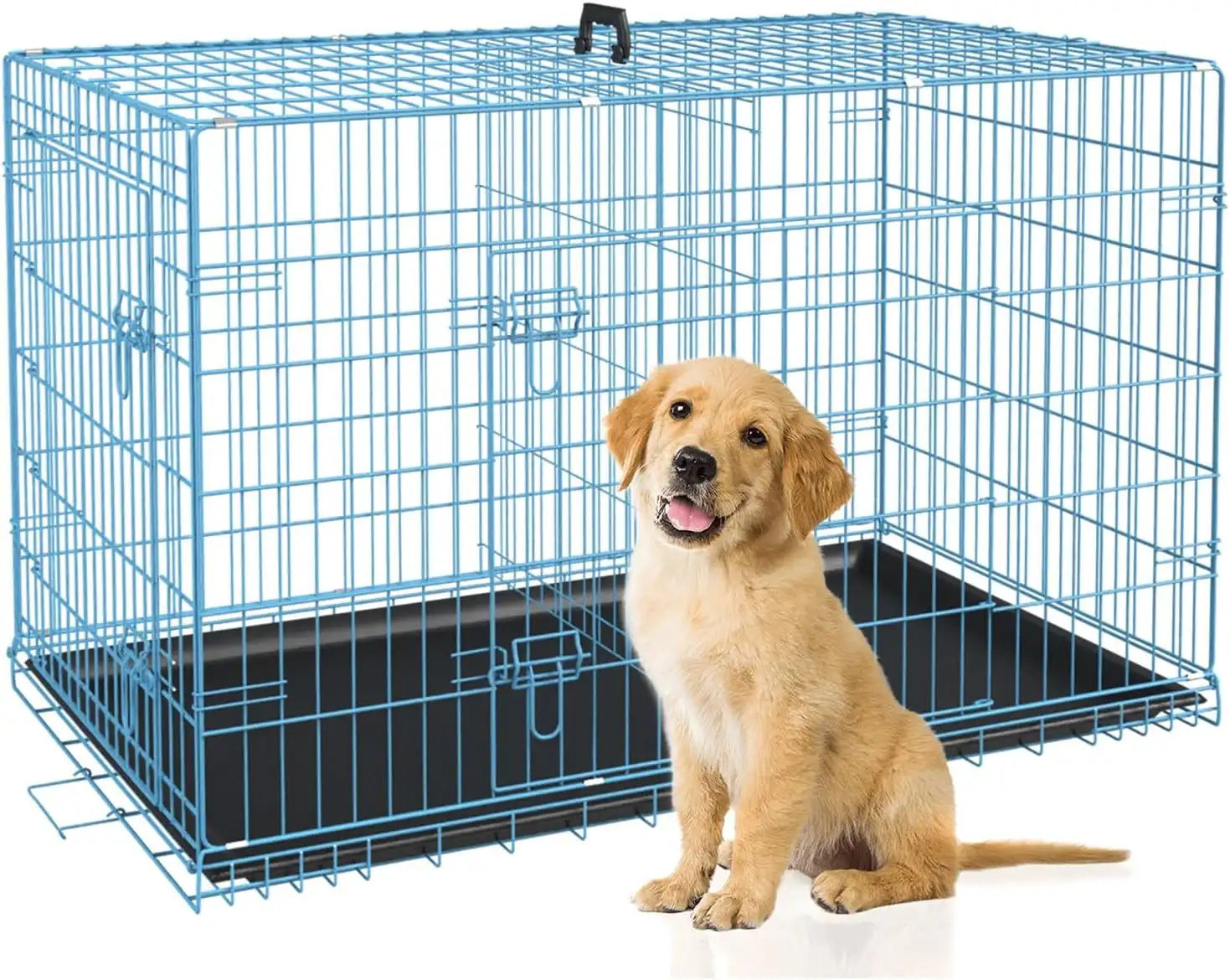 Metal Dog Crate   Divider Cage  Double Door