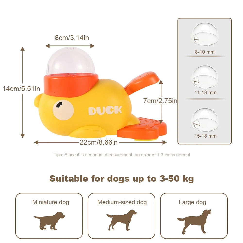 Yellow Duck Dog/Cat Slow Feeder
